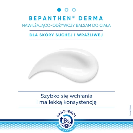 Bepanthen Derma Restoring, feuchtigkeitsspendende und revitalisierende Körperlotion, 400 ml