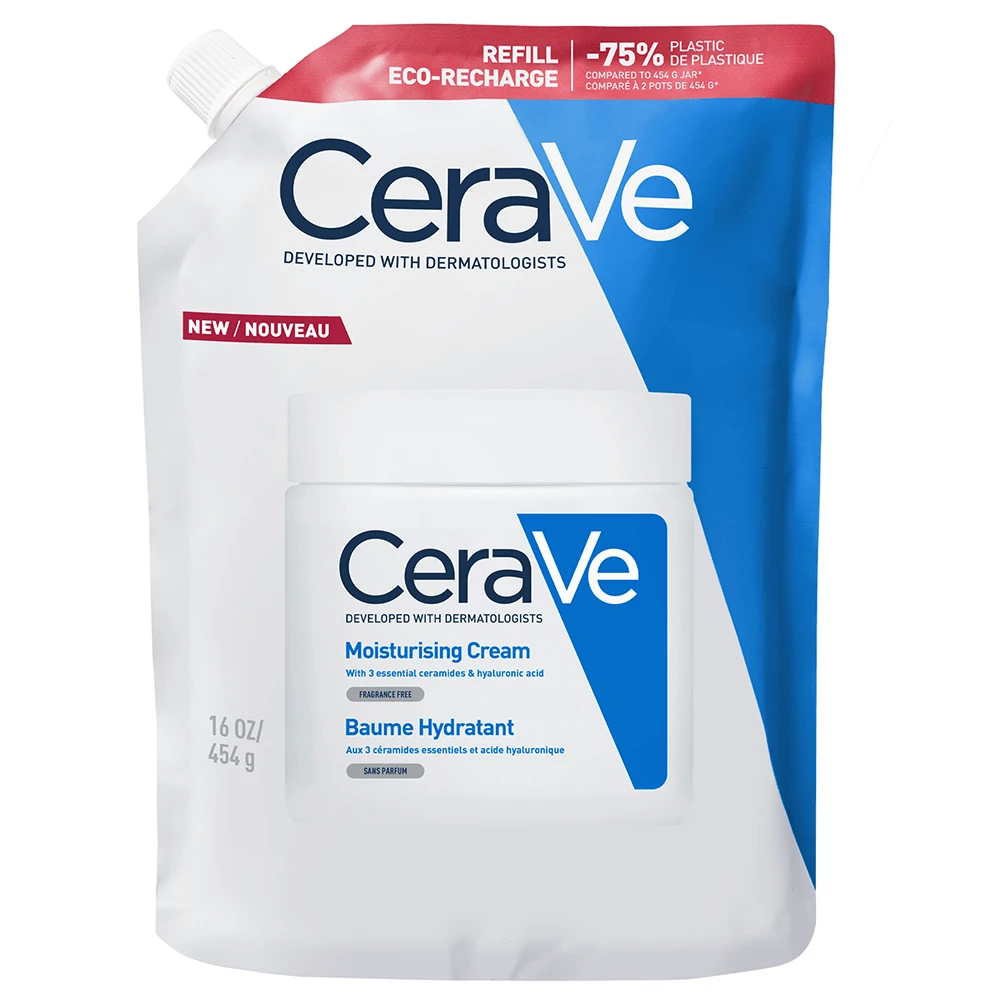 CeraVe, Gesichts- und Körperfeuchtigkeitslotion mit Ceramiden, trockene und sehr trockene Haut, Reserve, 454 g