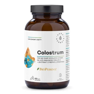 Aura Herbals Colostrum 700 mg + BioPerine, 60 Kapseln