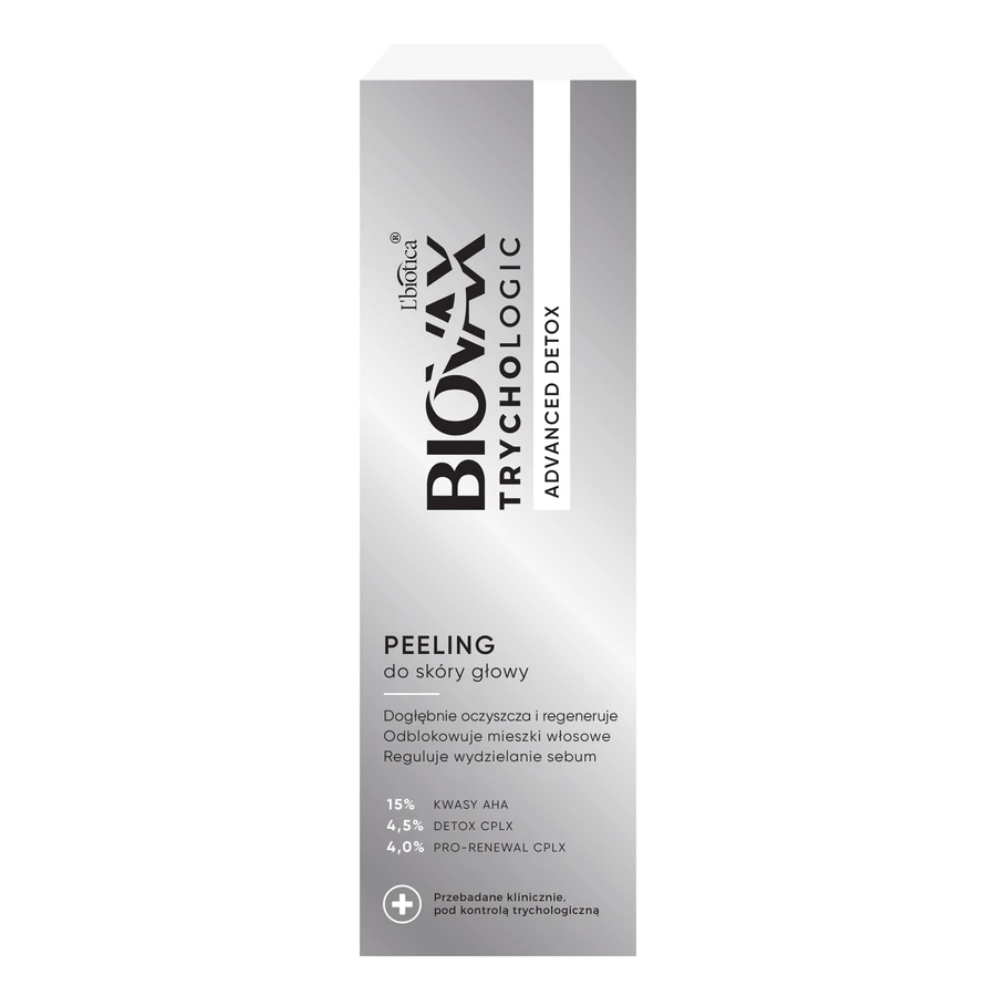 Set Biovax Trychologic Advanced Detox, șampon pentru păr și scalp, 200 ml + scrub pentru scalp, 50 ml