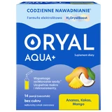 Oryal Aqua+ Ananas, Kokosnuss, Mango, zuckerfrei, 14 Portionsbeutel