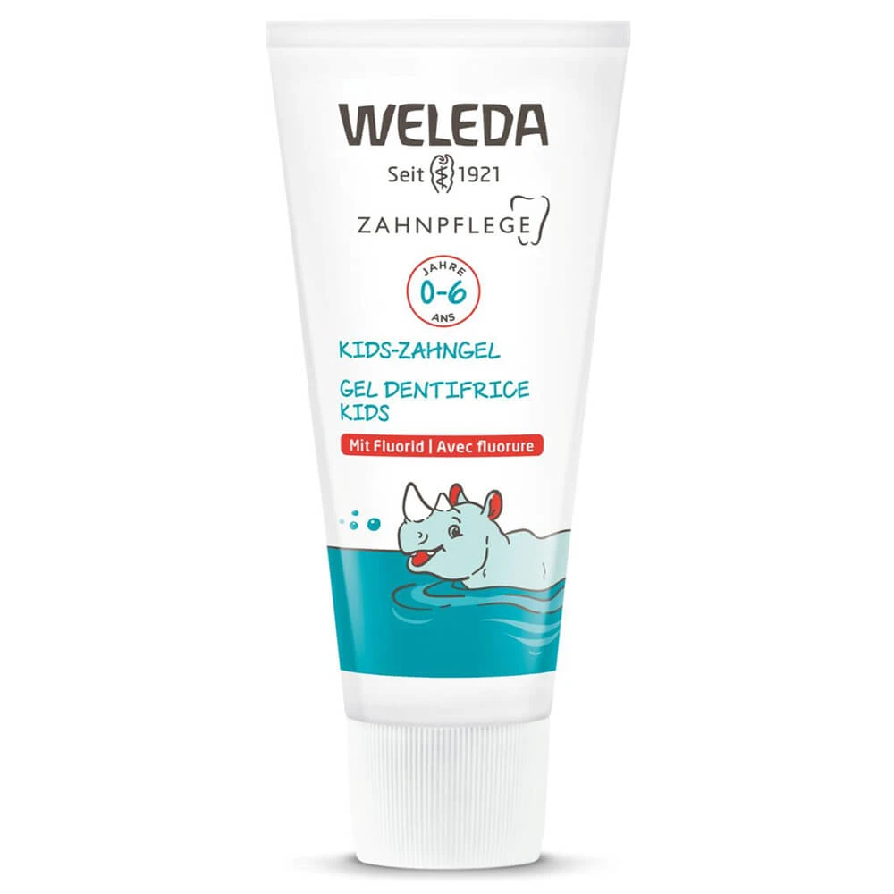 Weleda, Zahnputzgel für Kinder 0-6 Jahre, mit Fluorid, 50 ml