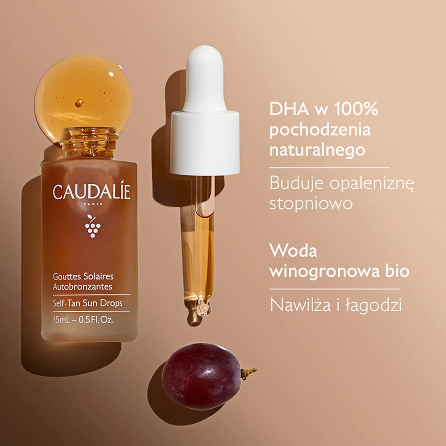 Caudalie Self-Tan Sun Drops, Selbstbräuner-Bräunungstropfen, 15 ml