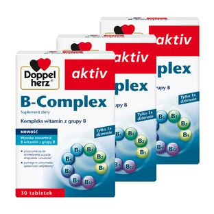 Doppelherz aktiv B-Complex set, 3 x 30 comprimate