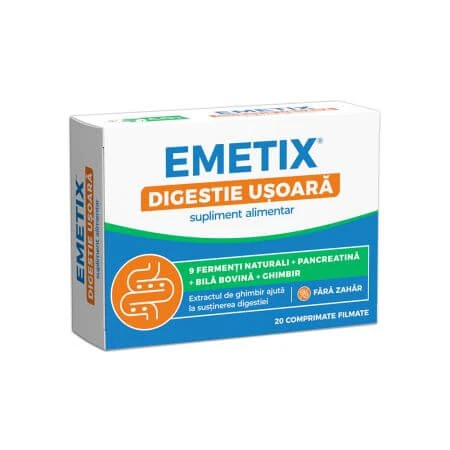 Emetix easy digestion, 20 Filmtabletten, Fiterman Pharma