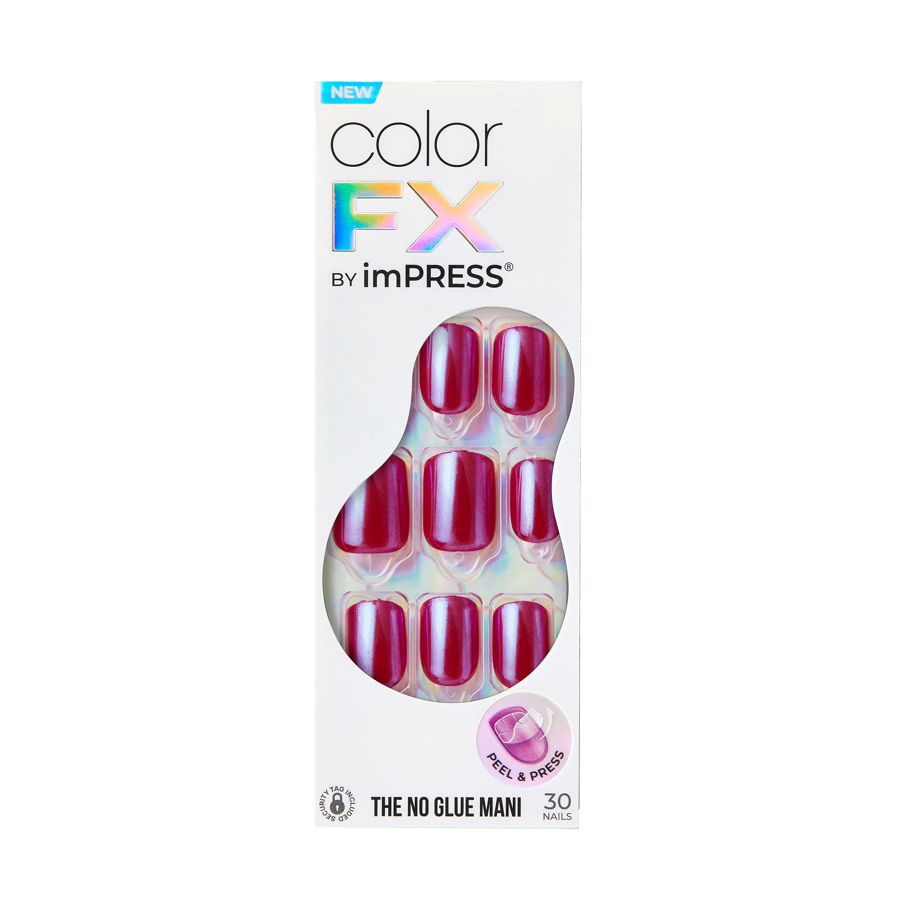 imPRESS colourFX falsche Nägel, Diese Stadt, 1 Set, Kuss