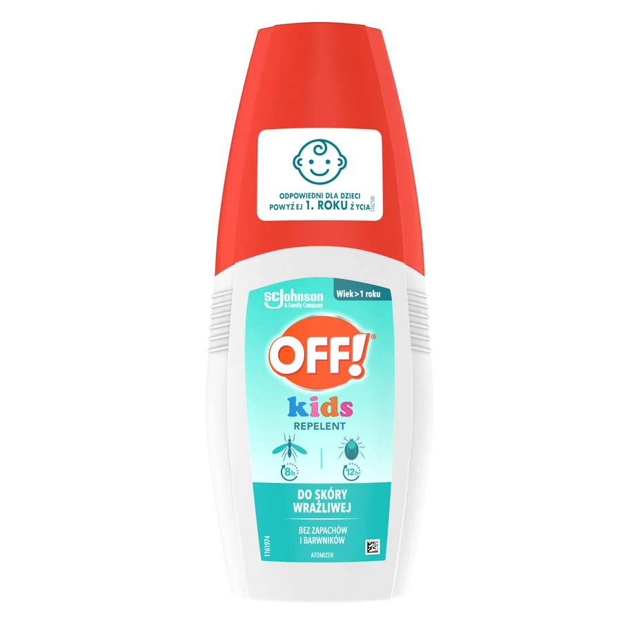 OFF! Kids, muggen- en tekenwerende verstuiver, voor kinderen, vanaf 1 jaar, 100 ml