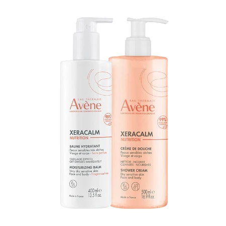 Avène Xeracalm Nutrition set, lotion hydratante, 400 ml + crème de douche, 500 ml