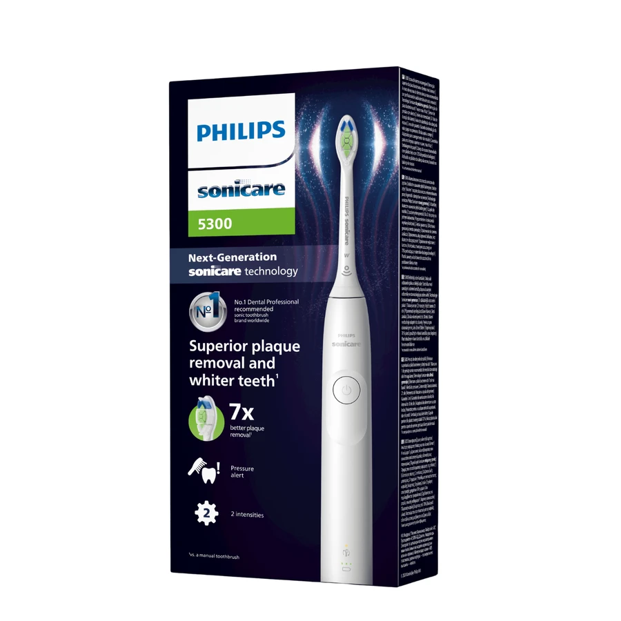 Brosse à dents électrique 5300 series Philips Sonicare, Blanc, HX7108/01, Philips
