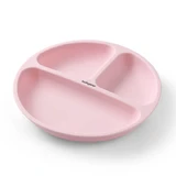 BabyOno, siliconen schoteltje met zuignap, roze, vanaf 6 maanden, 1 st.
