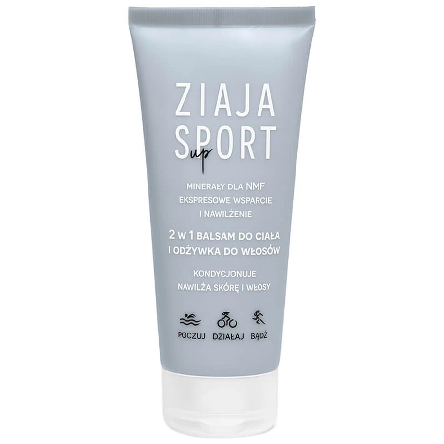 Ziaja Sport Up, nährende Körperlotion und Haarspülung 2in1, 200 ml