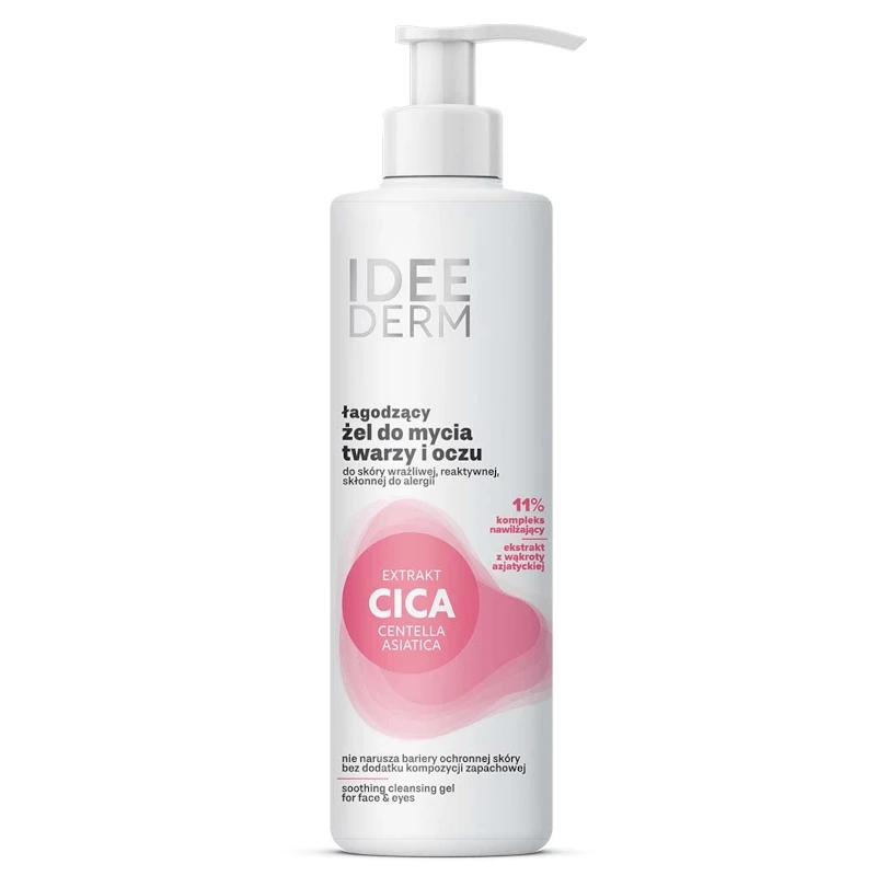 Idee Derm, beruhigendes Reinigungsgel für Gesicht und Augen, 200 ml