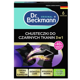 Dr. Beckmann, 3-in-1 black restoring wipes, 6 pieces