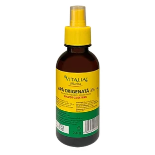 Acqua ossigenata 3% con spray, 200 g, Vitalia