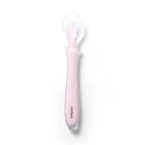 BabyOno, flexible silicone spoon, pink, from 6 months, 1 piece