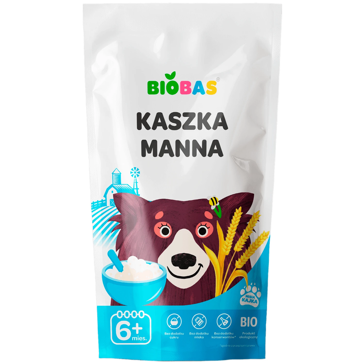 BioBas Porridge Bio, ohne Zuckerzusatz, ab 6 Monaten, 200 g