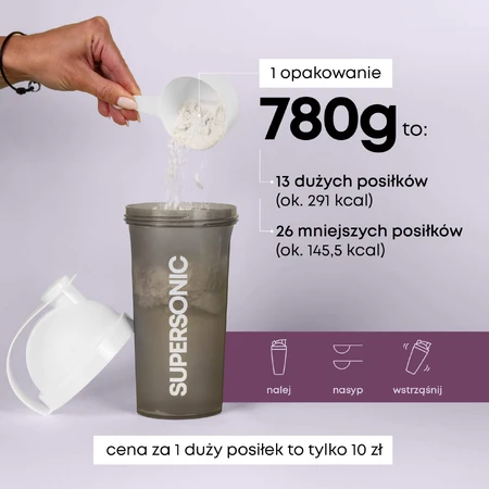 Supersonic Shape Meal, gusto cioccolato cremoso, 780 g
