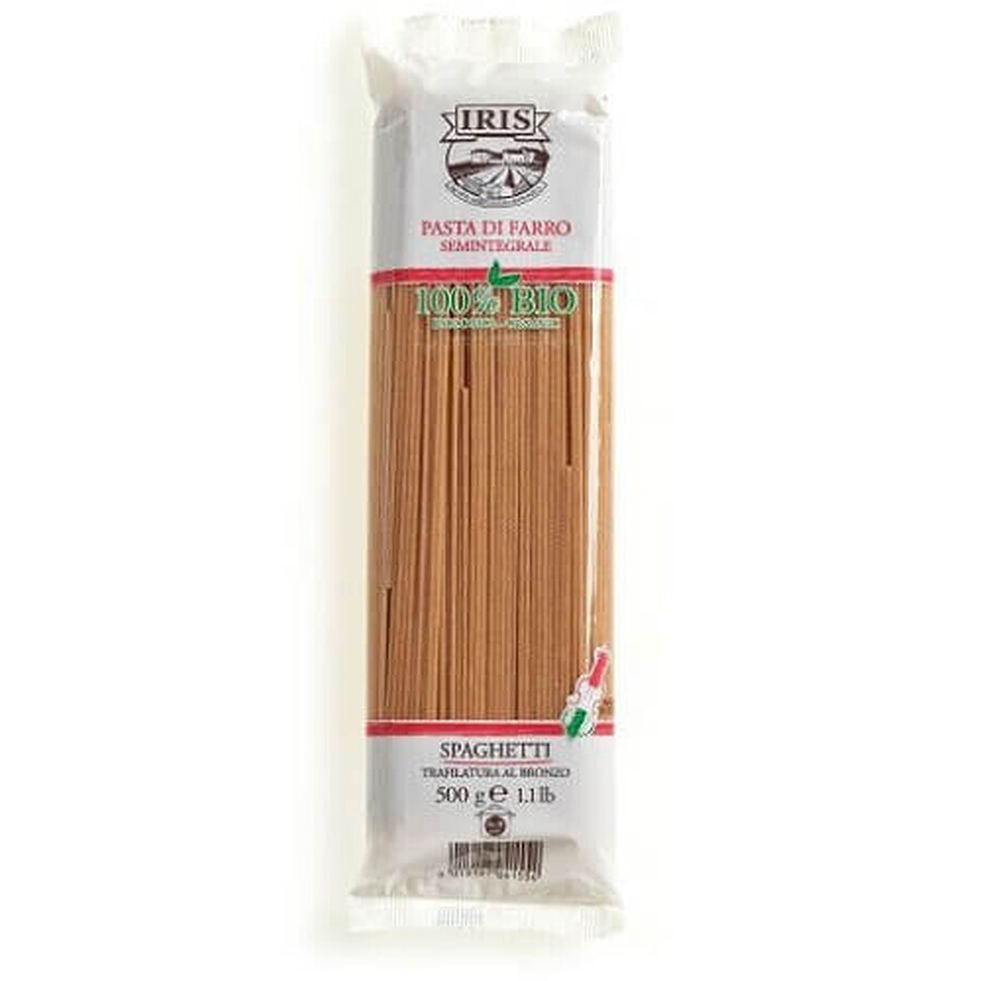 Bio-Vollkornnudeln Dinkelspaghetti, 500 g, Iris Bio