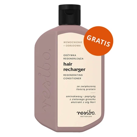 Resibo Glossom Set, Haarölmaske, 100 ml + Haarwachstum stimulierende Haarkur, 90 ml + regenerierende Haarspülung, 100 ml gratis