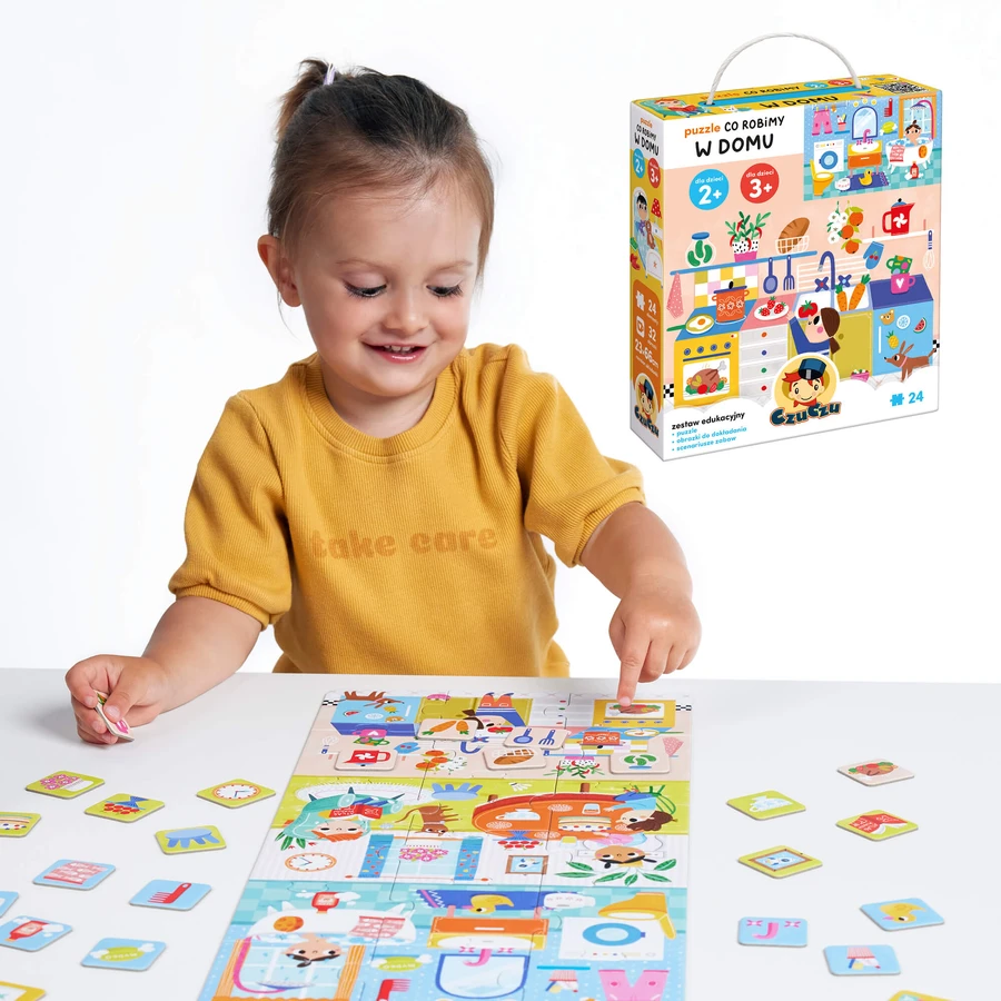 CzuCzu What we do at home, puzzles for children, 2-3 years, 24 elements