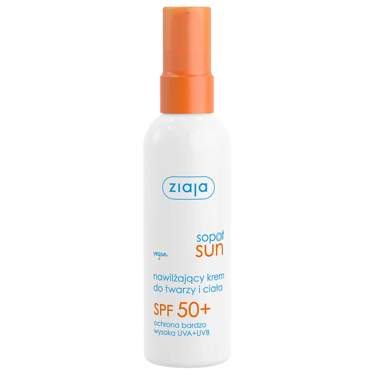 Ziaja Sopot Sun, feuchtigkeitsspendende Creme für Gesicht und Körper, SPF 50+, 90 ml