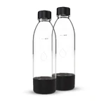 Dafi PushAir, saturator bottle, black, 0.7 l, 2 pieces
