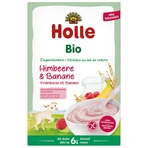 Porridge di riso Holle Bio, lampone e banana con latte di capra, senza glutine, da 6 mesi, 200 g