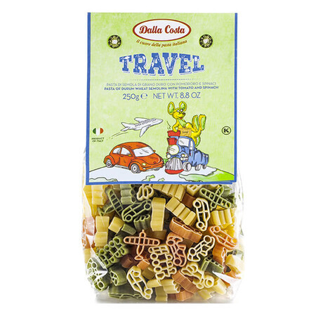 Tricolour Travel Hartweizennudeln, 250 g, Dalla Costa