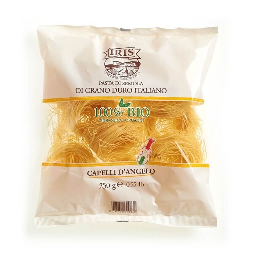 Pasta Eco Cappelli D'Angelo de trigo duro, 250 gr, Iris