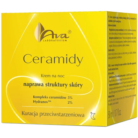 Ava Ceramides, huidtextuur herstellende crème, nachtcrème, 50 ml