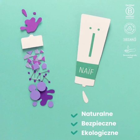 Naif Baby & Kids, șampon și gel de spălare 2 în 1 pentru bebeluși și copii din prima zi, 200 ml