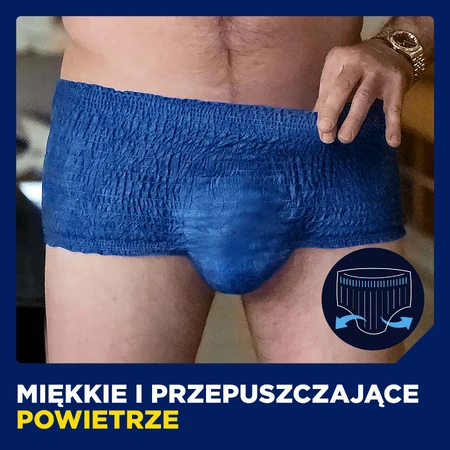Set Tena Men Active Fit Pants, absorbierende Slips, Größe L/XL, 95-130 cm, Plus, 2 x 30 Stück
