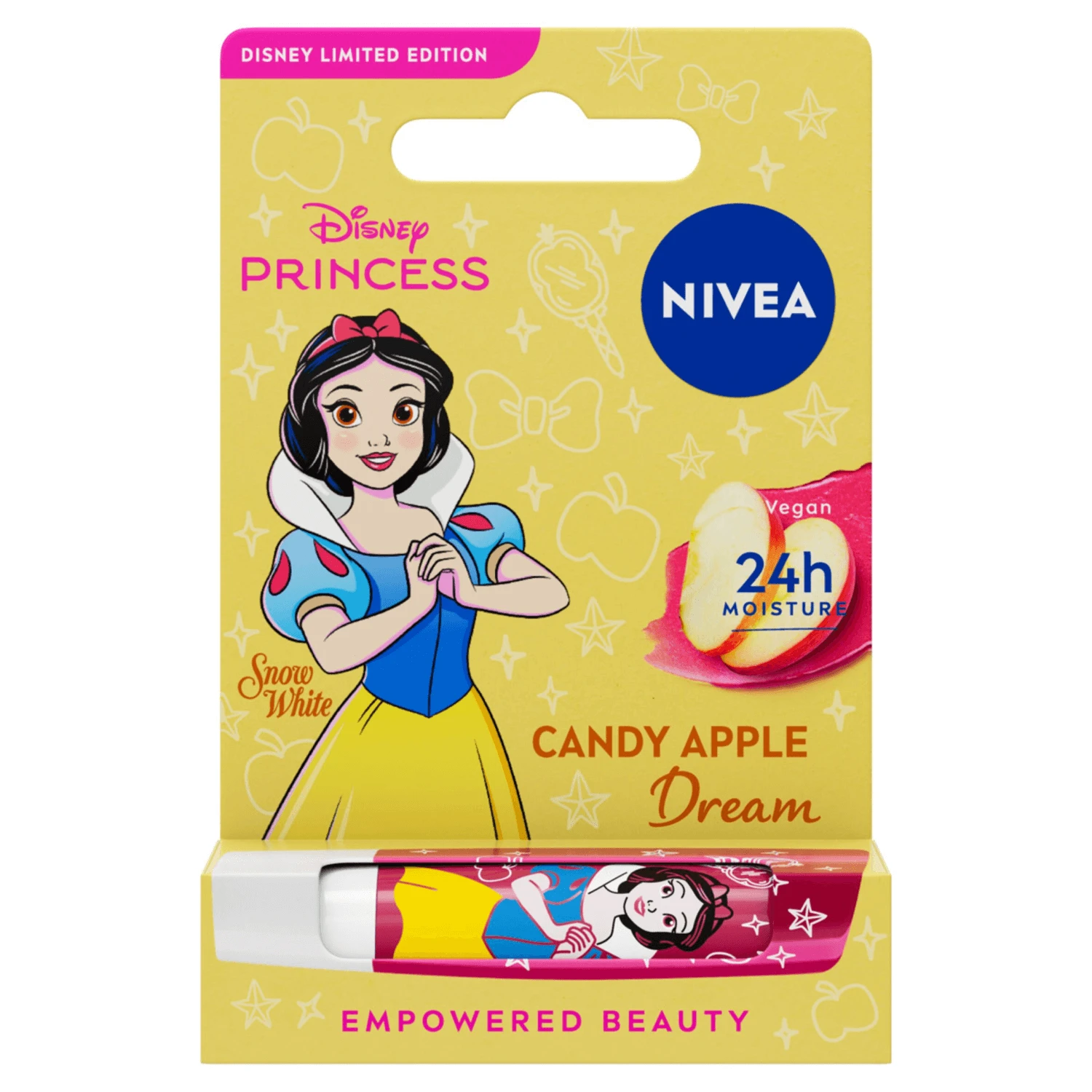 Nivea Disney Princess, pflegender Lippenstift, Apfel, Schneewittchen, 4,8 g