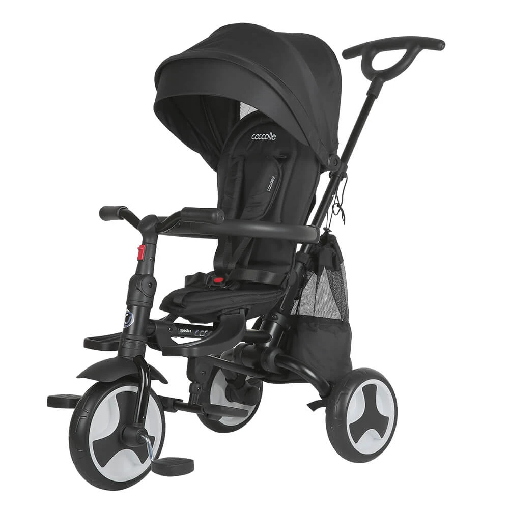 Ultra-faltbares Kinderdreirad Spectra Plus, 10 Monate+, Jet Black, Coccolle