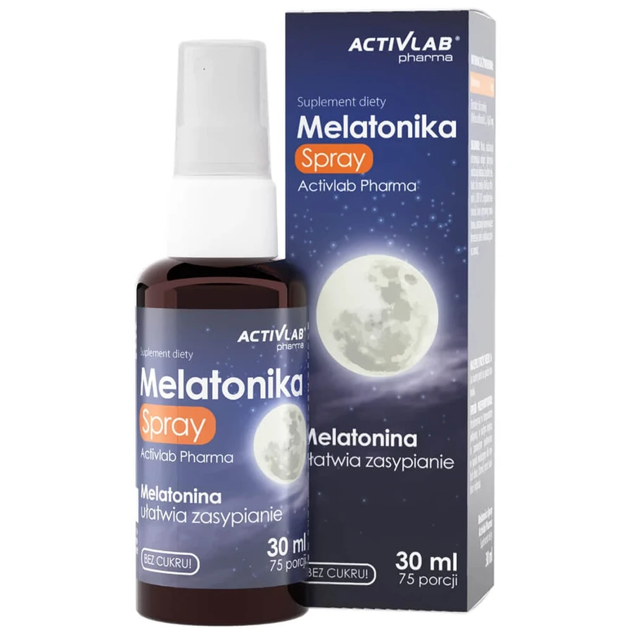 ActivLab Pharma Melatonika, Spray, zuckerfrei, Minzgeschmack, 30 ml
