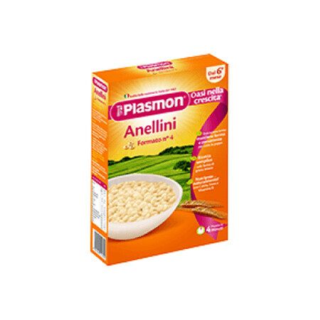 Paste in forma de ineluse Anellini, +6 luni, 340 gr, Plasmon