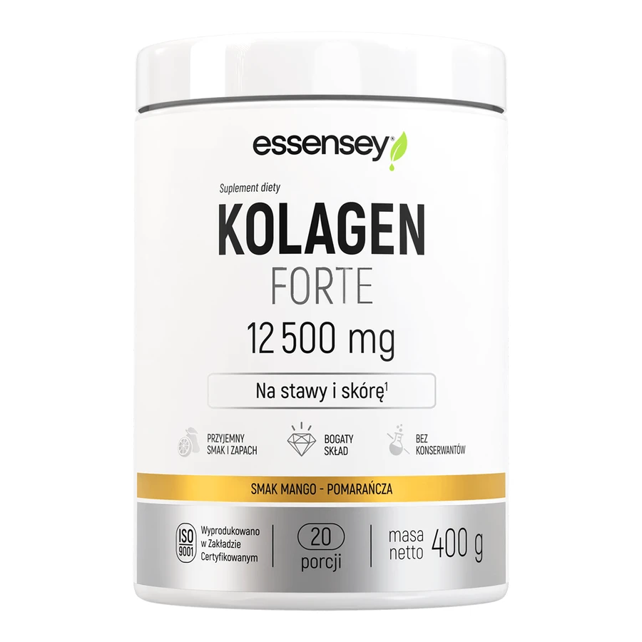 Essensey Collagen Forte 12500 mg, mangue-orange, 400 g