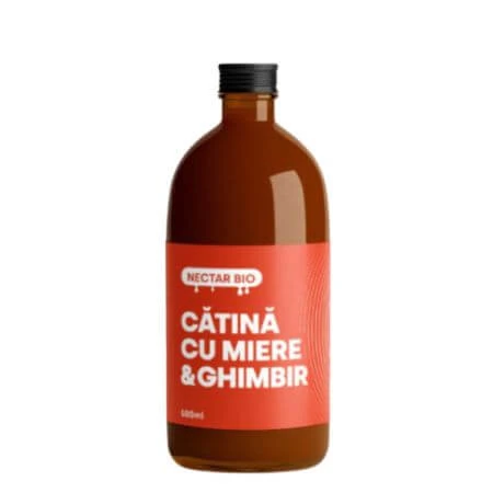Biologischer konzentrierter Catina-Saft mit Honig und Ingwer, 500 ml, Catineata