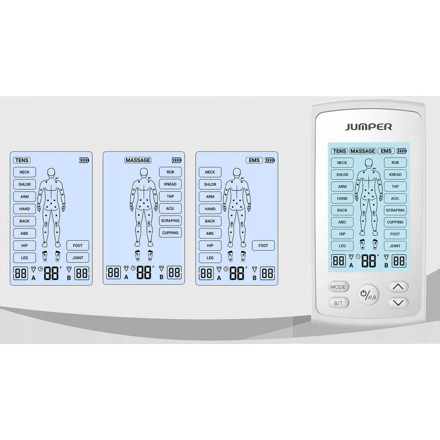 Jumper JPD-ES220, elettrostimolatore Tens 3-in-1