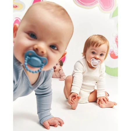 Luu Kids, suzetă, poziționare, silicon, Cloudy Blue, de la 6 luni, 1 buc