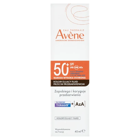 Avene Sun, protección solar extra alta, fluido tintado antipigmentación, FPS 50+, 40 ml