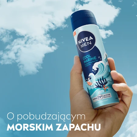 Nivea Men, spray antitranspirant, Cool Marine, 150 ml