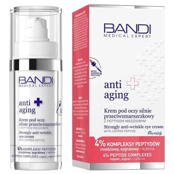 Medical Expert Anti-Aging, starke Anti-Falten-Augencreme mit Kupferpeptid, 30 ml