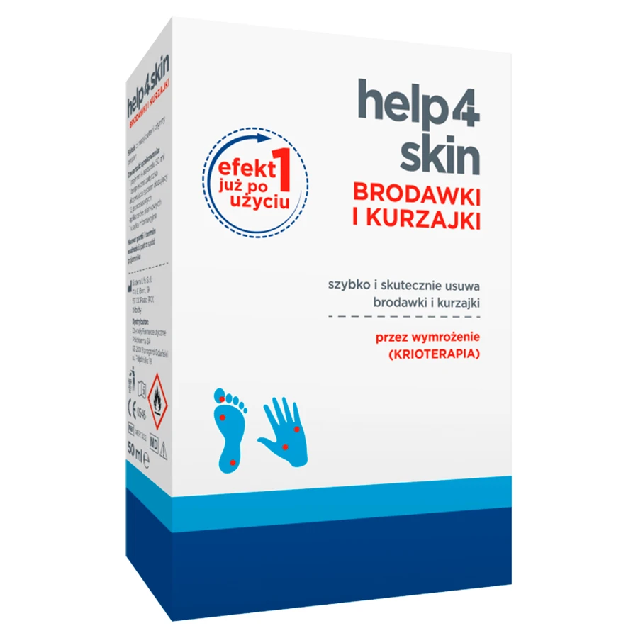 Help4Skin Verrues et verrues, aérosol, 50 ml