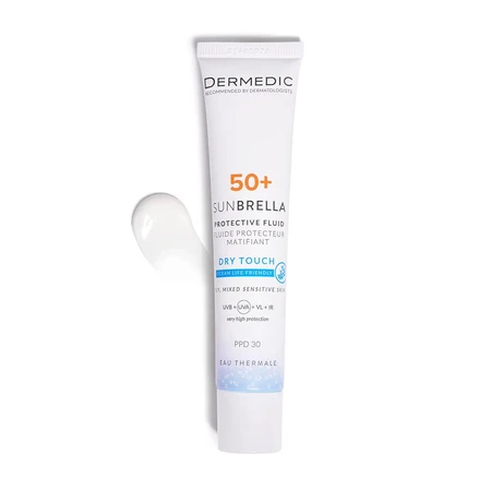 Dermedic Sunbrella, matujący krem ochronny, SPF 50+, 40 ml: ceny i cechy