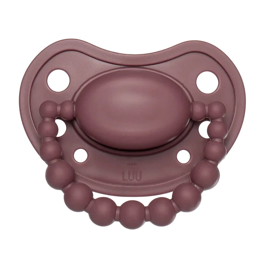 Luu Kids, suzetă, poziționare, silicon, Moroccan Pink, 3-6 luni, 1 buc