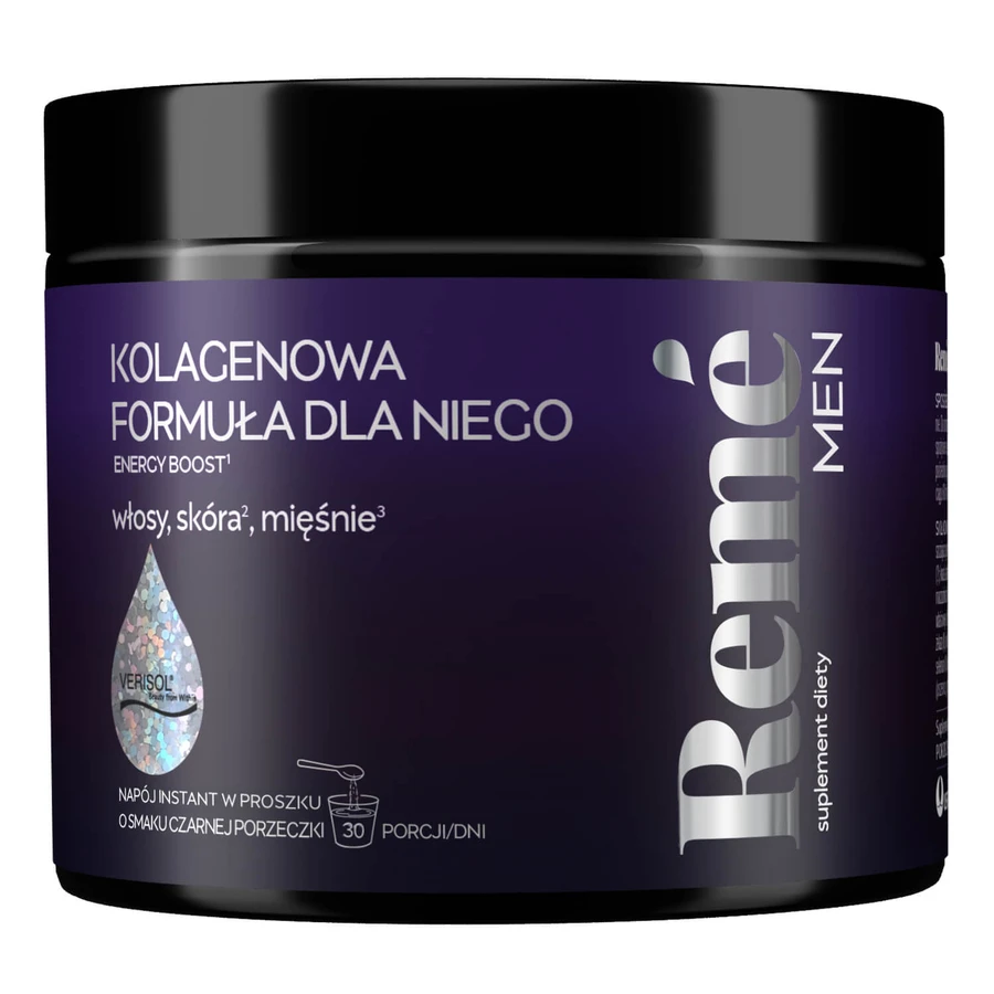 Reme Men Collageen Formule voor Mannen, zwarte bessensmaak, 150 g