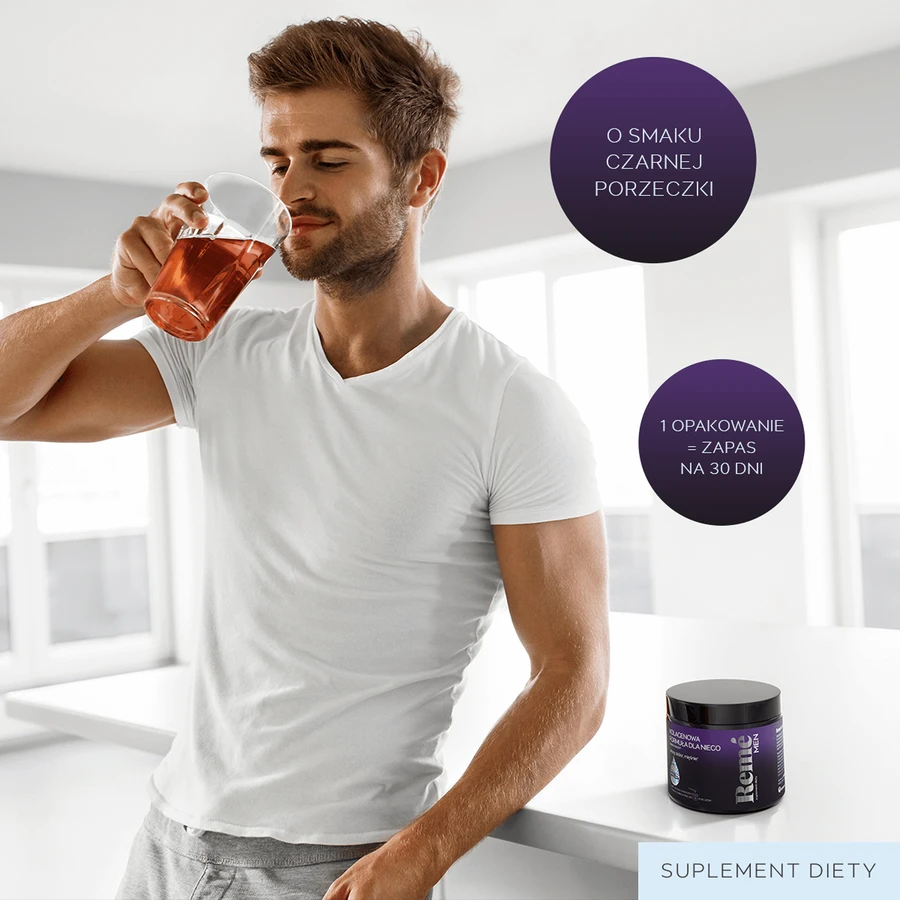 Reme Men Collageen Formule voor Mannen, zwarte bessensmaak, 150 g