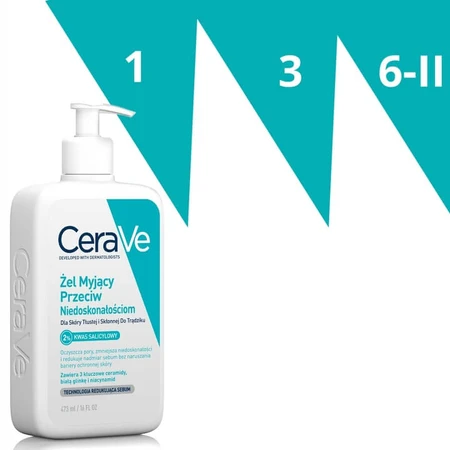 CeraVe, Waschgel gegen Unreinheiten, 473 ml