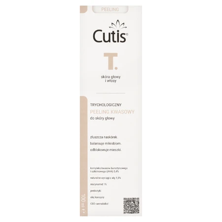 Cutis T, trychologiczny peeling kwasowy do skóry głowy, 100 ml: ceny i cechy